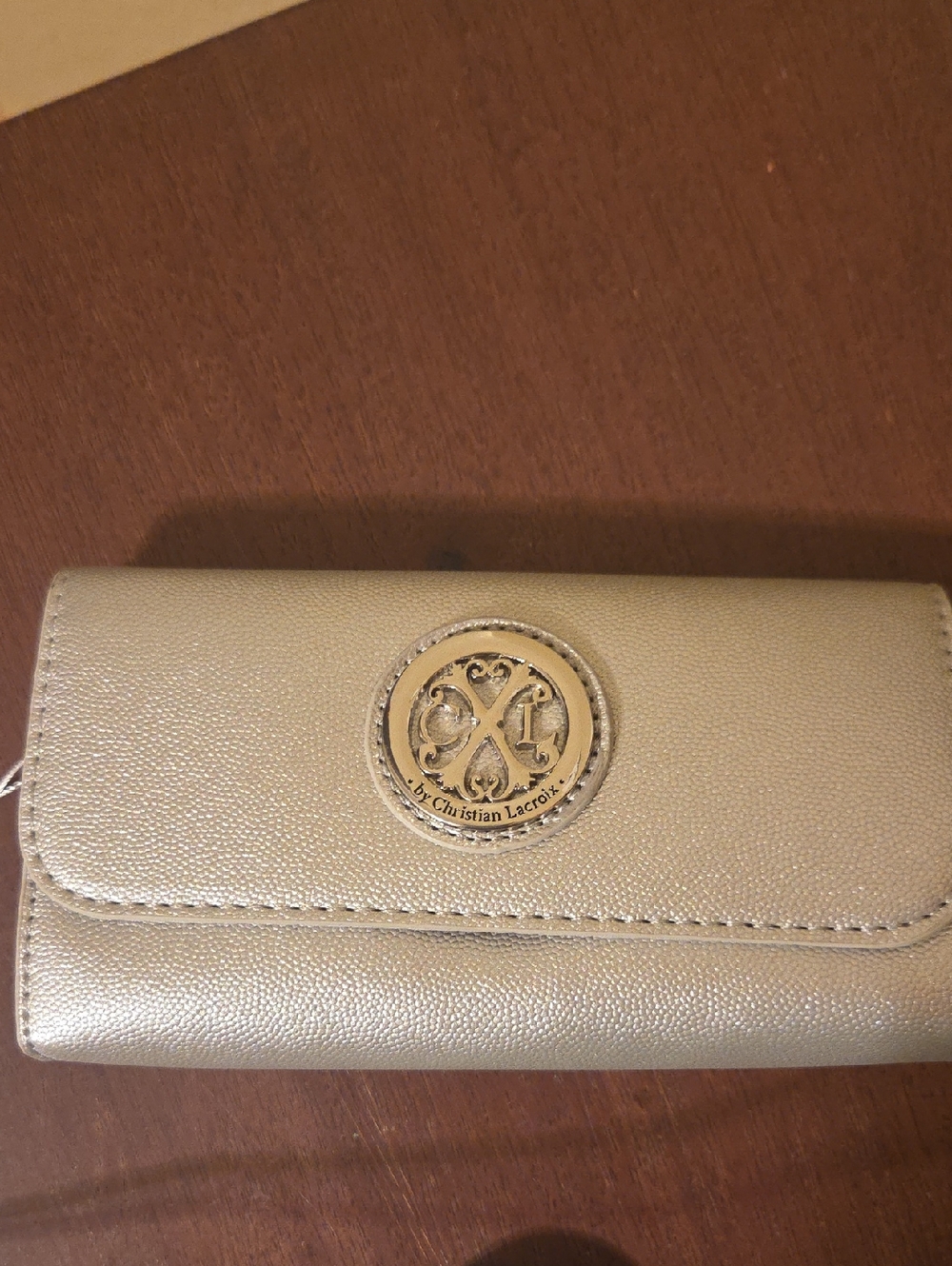 Christian Lacroix Clutch Wristlet – NWT – Designer – Neutral